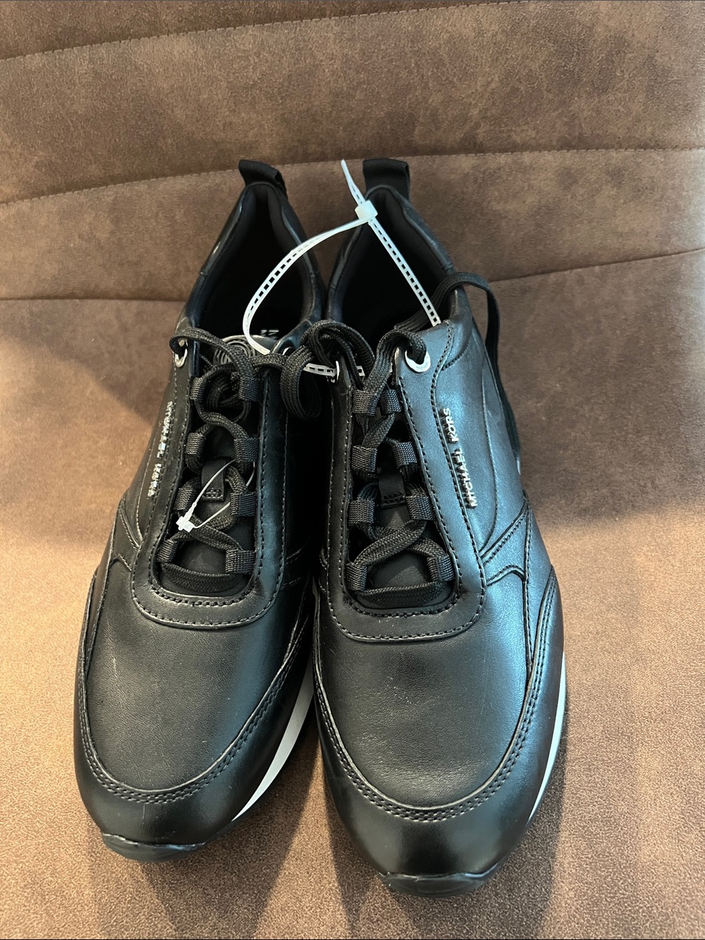 Black Leather Women’s Sneakers